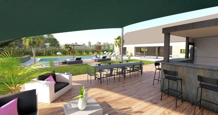 AMENAGEMENT EXTERIEUR PLAN 3D